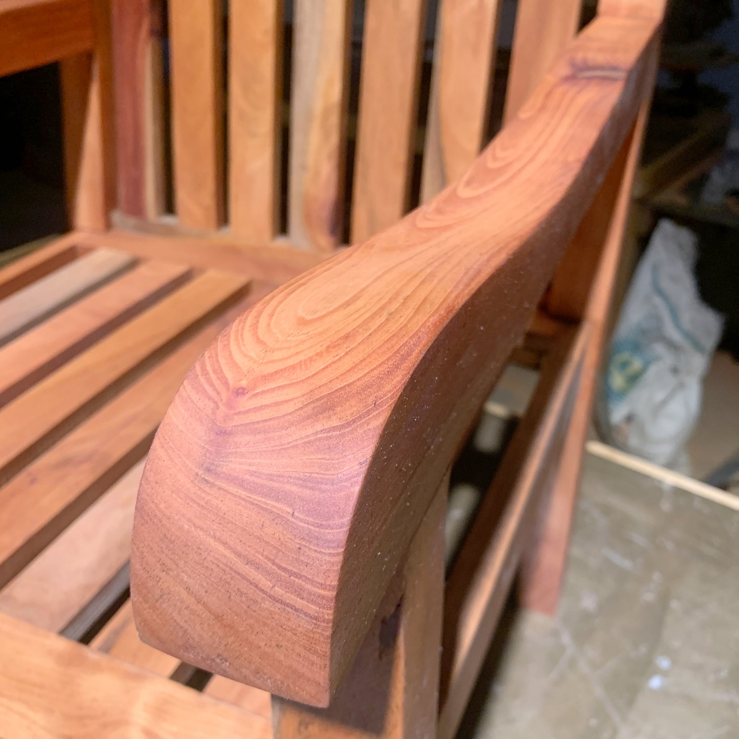 Silla para Exteriores en Caoba